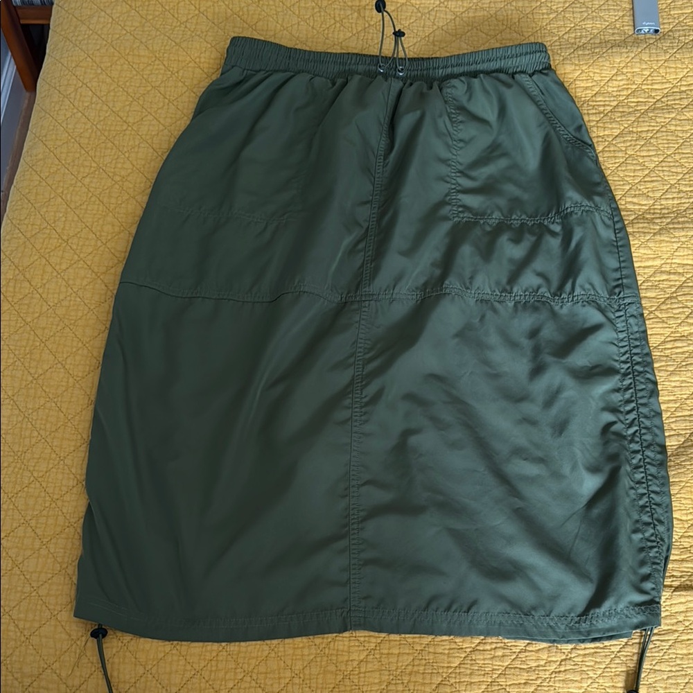 Wild Fable Green Ruched Pencil Skirt